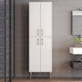 Hanah Home Berlin A Armario Multiusos Blanco y Oro